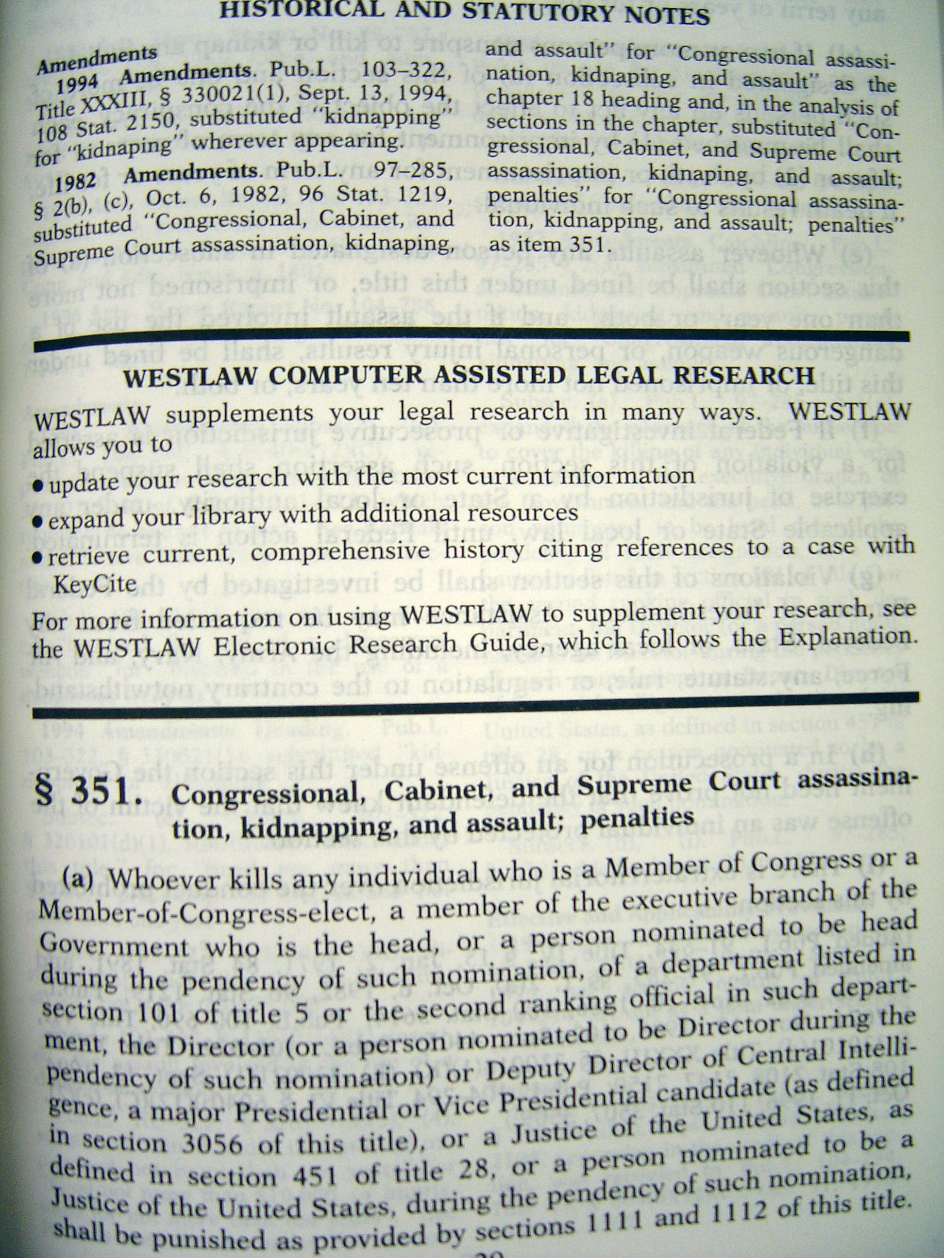 Example of a state statute