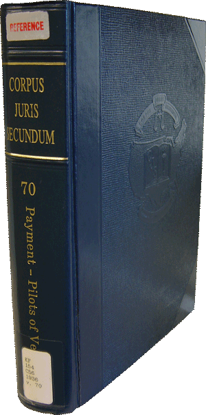 Volume of Corpus Juris Secundum